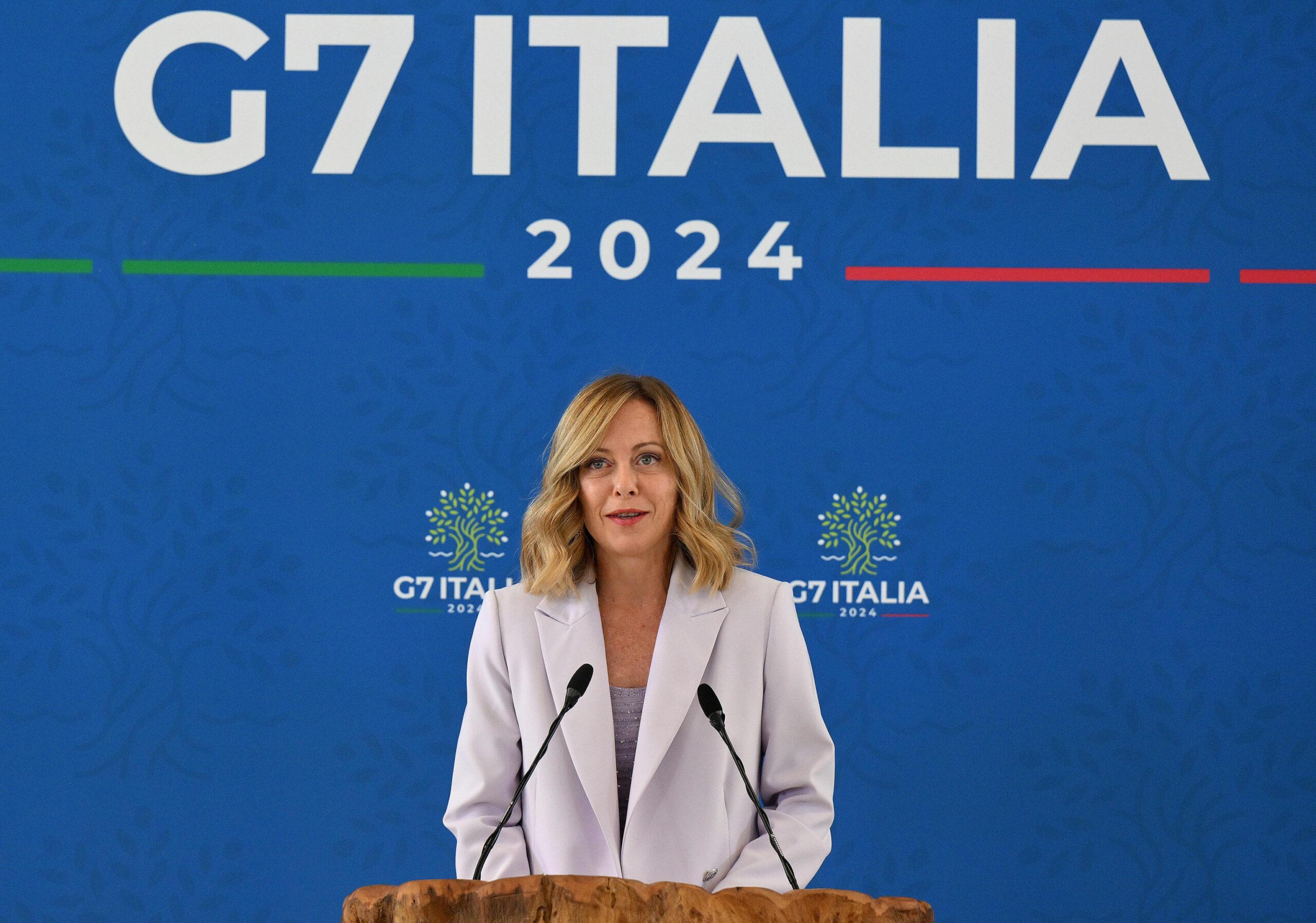 G7 Meloni conferenza stampa