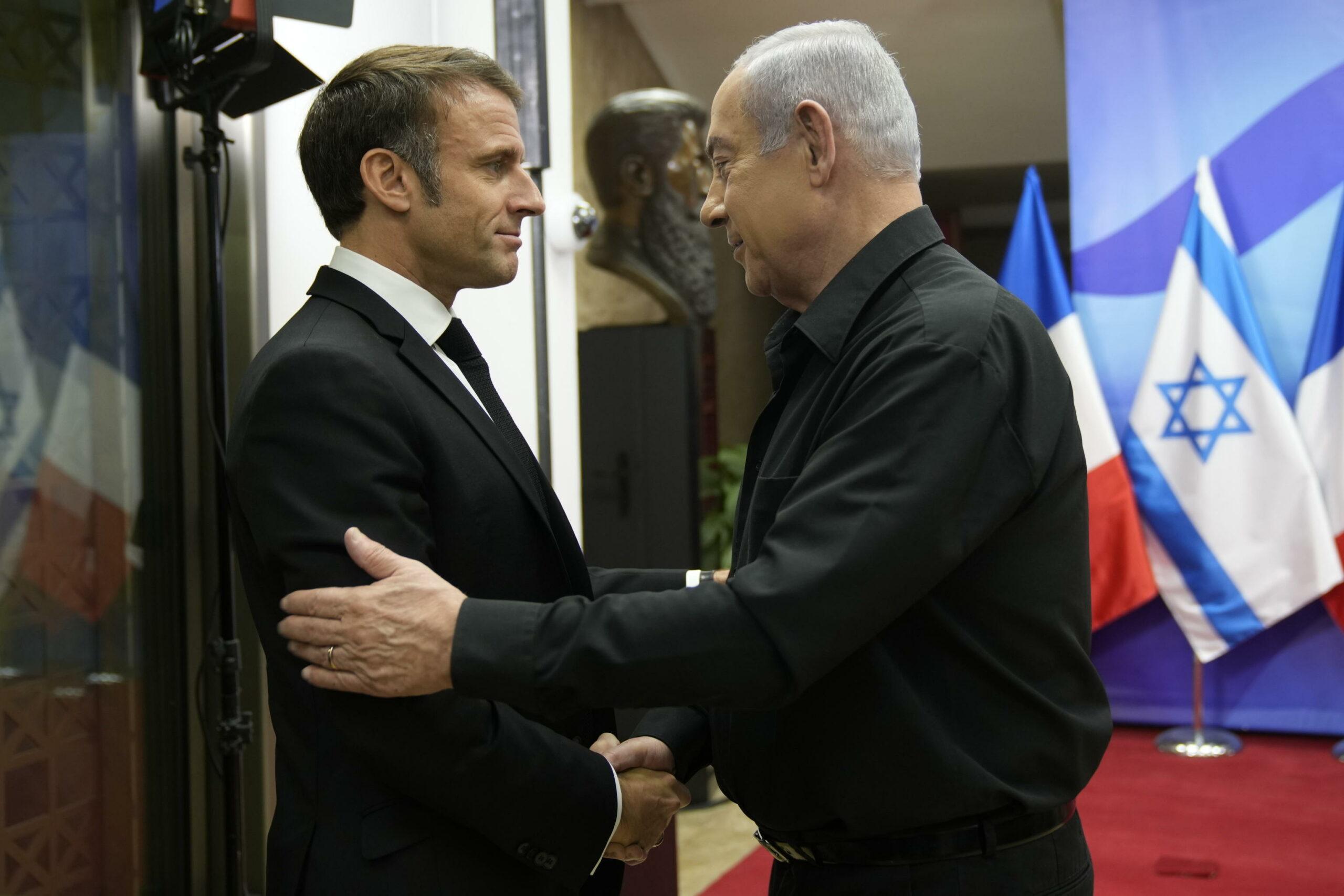 Macron Netanyahu Israele