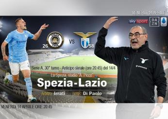 Serie A, 30^: ecco dove vedere Spezia-Lazio, il secondo anticipo del Venerdì