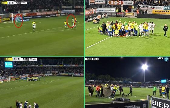 Il video shock dell’infortunio del portiere del Waalwijk, Etienne Vaessen: perde i sensi dopo uno scontro con Brian Brobbey