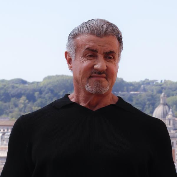 Sylvester Stallone con la maglia dell’As Roma