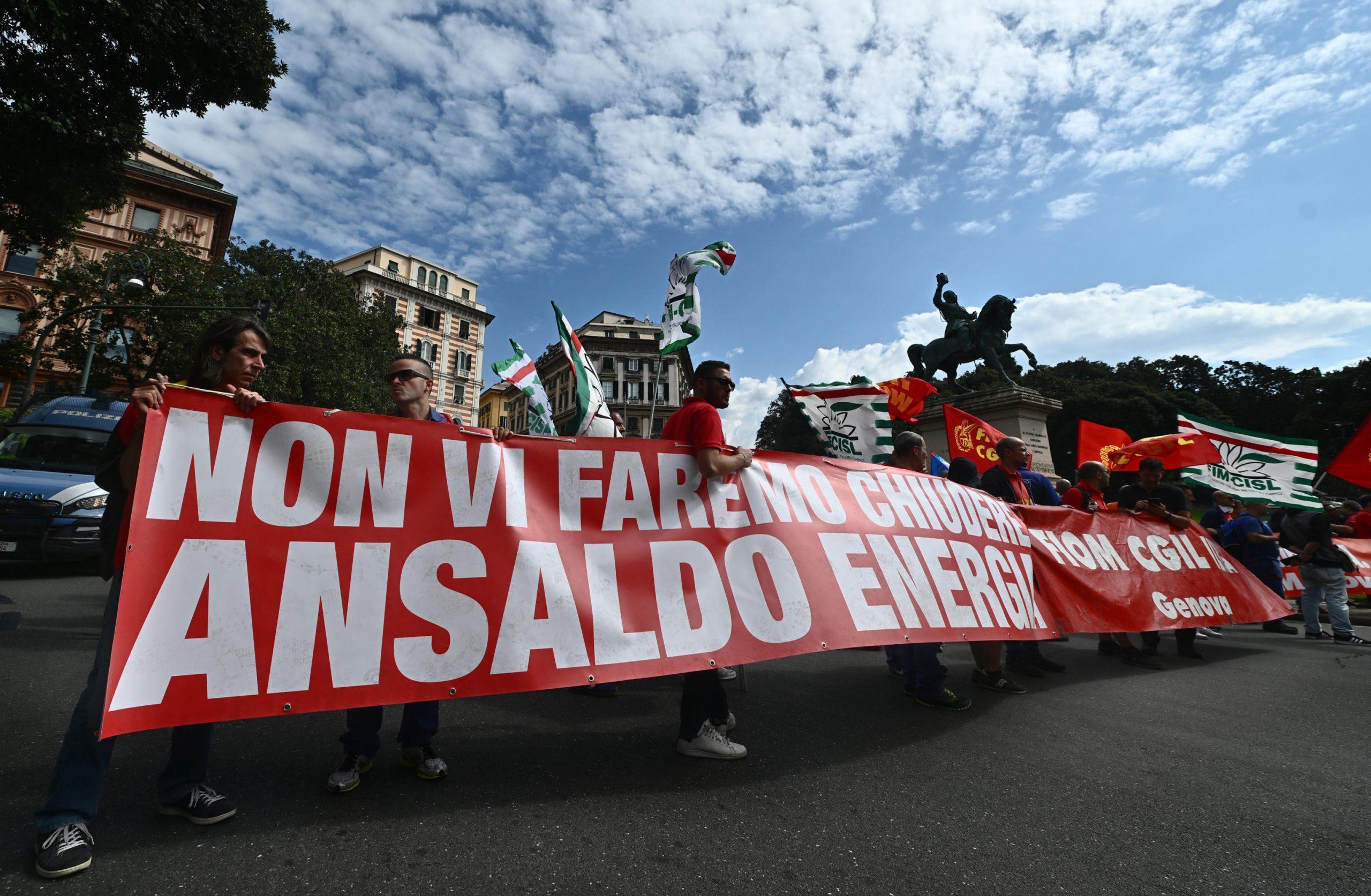 Ansaldo corteo dei lavoratori a Genova: i Sindacati lanciano un ultimatum