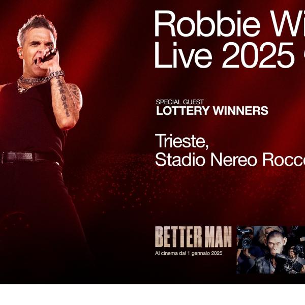 Robbie Williams a Trieste: dai biglietti del concerto alla location, tutto sull’unica data italiana