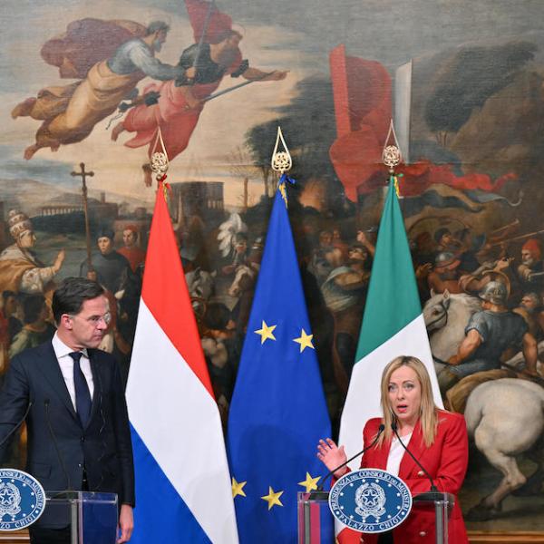 Meloni incontra il premier olandese Rutte a Palazzo Chigi: “Momento proficuo nei rapporti tra Italia e Paesi Bassi”