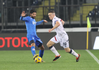 Empoli-Bologna 0-1, cronaca e tabellino: decide Fabbian in pieno recupero