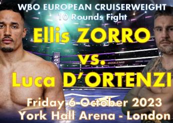 Titolo WBO Euro Cruiser: domani la sfida D’Ortenzi vs Zorro