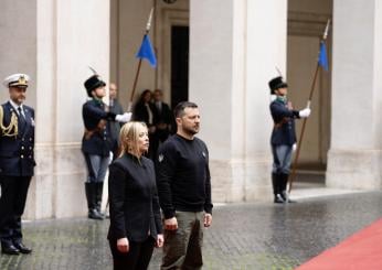 Conferenza stampa congiunta Meloni-Zelensky: “Alla pace non si arriva con la resa”