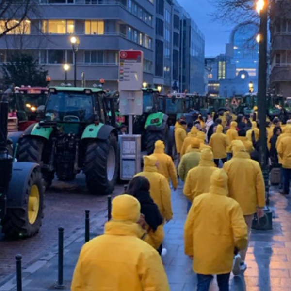 Protesta agricoltori in Belgio, bloccato il confine con l’Olanda. Il premier De Croo: “Basta barriere” | VIDEO