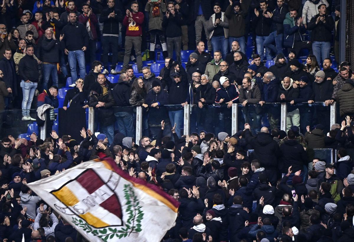 Roma, volevano rubare uno striscione ai tifosi della Stella Rossa: …