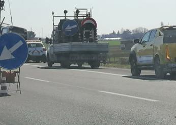 Ascoli Piceno, incidente sull’A14 all’altezza di Grottammare: coinvolti più mezzi, un ferito e traffico in tilt