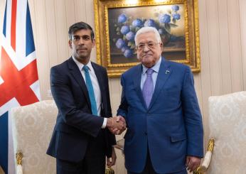 Sunak in Medio Oriente: il premier UK incontra Abu Mazen in Egitto