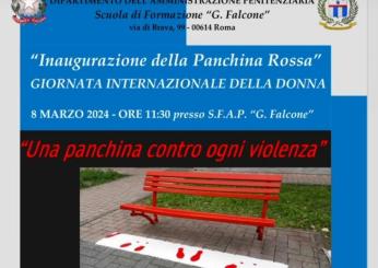 8 marzo, la panchina rossa di Assotutela come vicinanza contro ogni forma di violenza