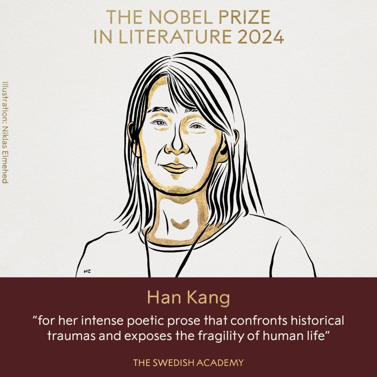 Chi è Han Kang e perchè ha vinto il premio Nobel per la Letteratura 2024