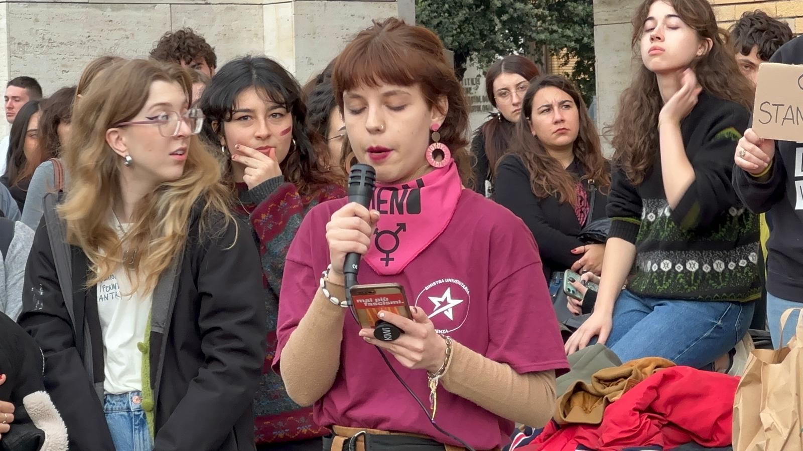 manifestazione alla sapienza