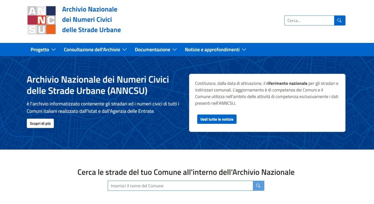 Cos’è l’ANNCSU, il nuovo stradario italiano digitale: come usarlo