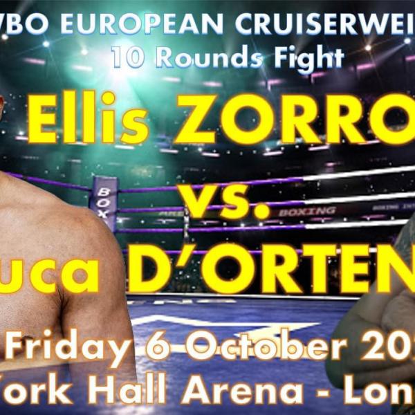 Titolo WBO Euro Cruiser: domani la sfida D’Ortenzi vs Zorro