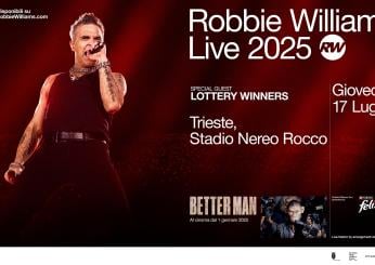 Robbie Williams a Trieste: dai biglietti del concerto alla location, tutto sull’unica data italiana