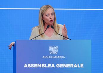 Giorgia Meloni ad Assolombarda: “L’Italia cresce più del resto d’Europa”