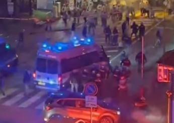 Napoli, scontri tra ultras dell’Union Berlino e polizia in centro: 11 fermati. VIDEO