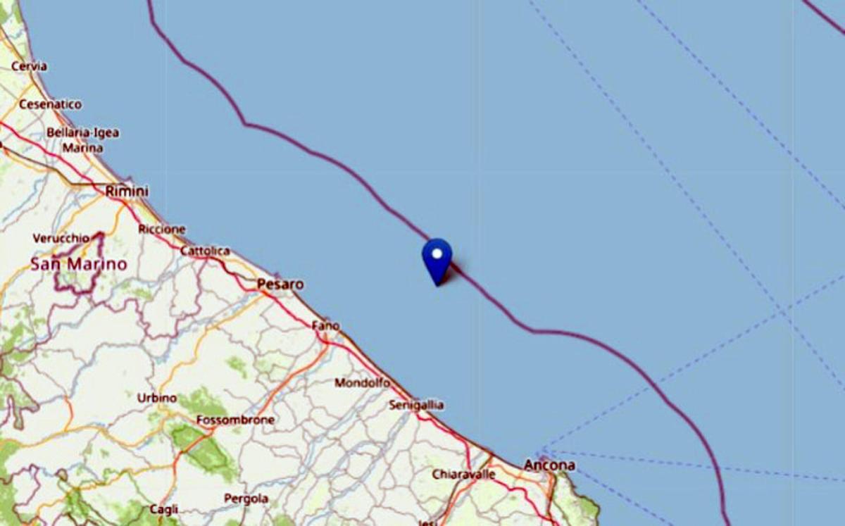 Terremoto di magnitudo 3.9 nelle Marche: scossa sismica al largo di…