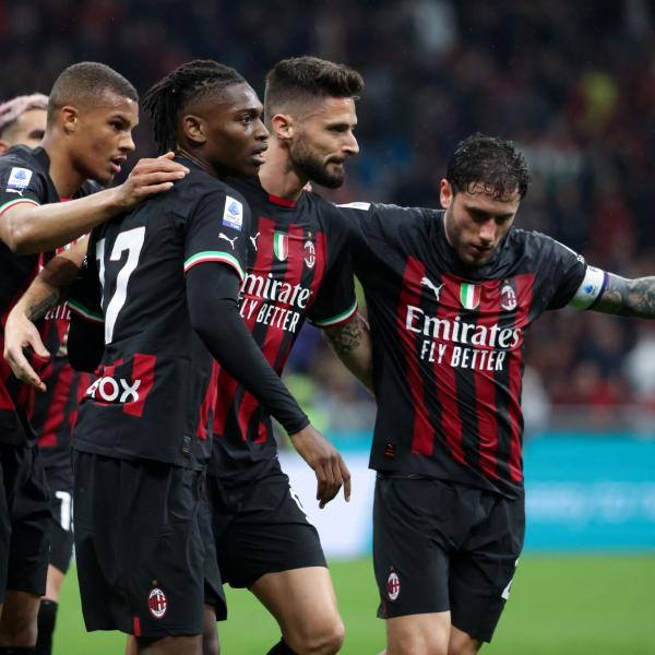 Leao, tris Giroud e Diaz: il Milan batte 5-1 la Sampdoria