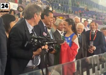 Europei Atletica Roma 2024, Battocletti vince la prova dei 10mila femminili e festeggia con il Presidente della Repubblica Mattarella | VIDEO