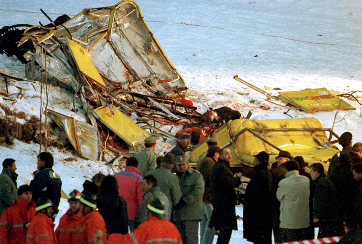 Accadde oggi, 3 febbraio 1998: la tragedia della funivia del Cermis