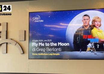 “Fly me to the Moon” il film all’Asi, l’anteprima evento con l’astronauta Guidoni: “Ora anche i privati vogliono lo spazio” | Video