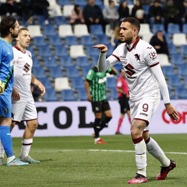 Sassuolo-Torino 1-1: Sanabria risponde a Pinamonti. Al Mapei prevale l’equilibrio