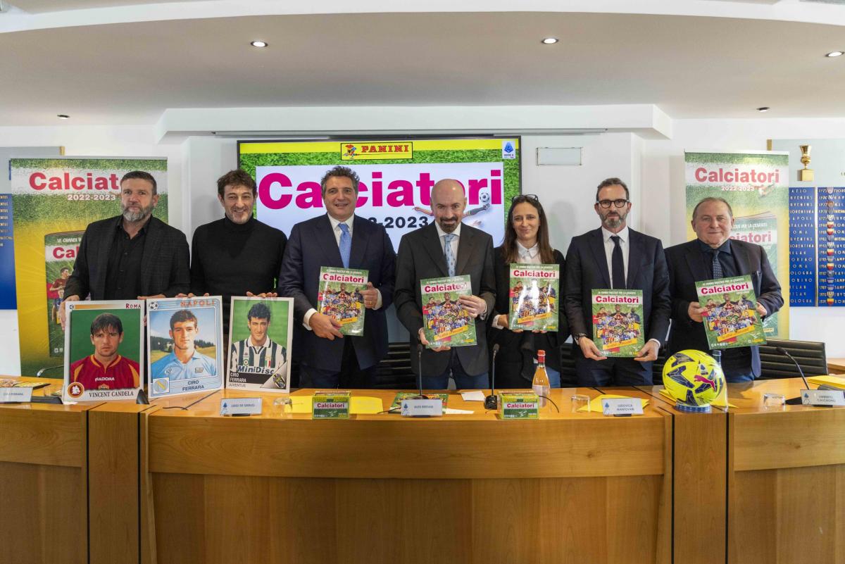 Album Calciatori Panini 2023 presentato a Milano con Ferrara e Cand…