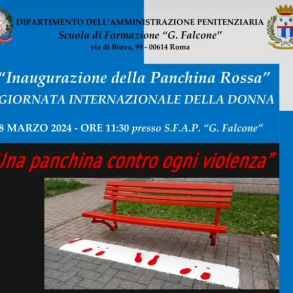 8 marzo, la panchina rossa di Assotutela come vicinanza contro ogni forma di violenza