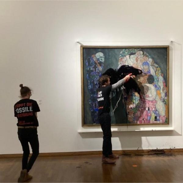 Vienna, il dipinto “Morte e vita” di Klimt nel mirino degli attivis…