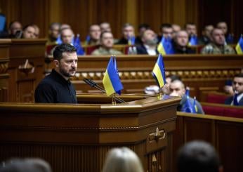 Guerra in Ucraina, cosa prevede il piano per la vittoria presentato oggi da Zelensky in Parlamento? | VIDEO