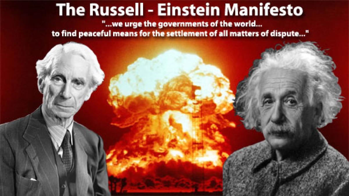 Guerra nucleare, il manifesto di Einstein e Bertrand Russel