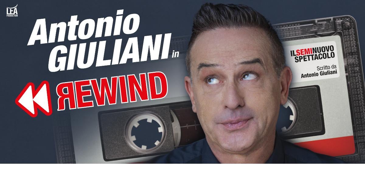 Antonio Giuliani sul nuovo spettacolo “Rewind”: “Con me gli universitari entrano a teatro a 2 euro”