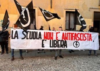 ESCLUSIVA-Striscione di Blocco Studentesco fuori al Calini, Maviglia (Anpi Scuola): “Il nostro lavoro è diffondere cultura”