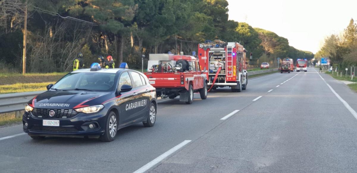 Pisa, vasto incendio a Montecatini Valdicecina: in fiamme un bosco