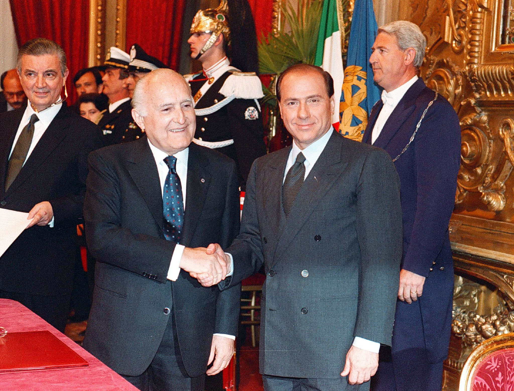 Berlusconi e Oscar Luigi Scalfaro