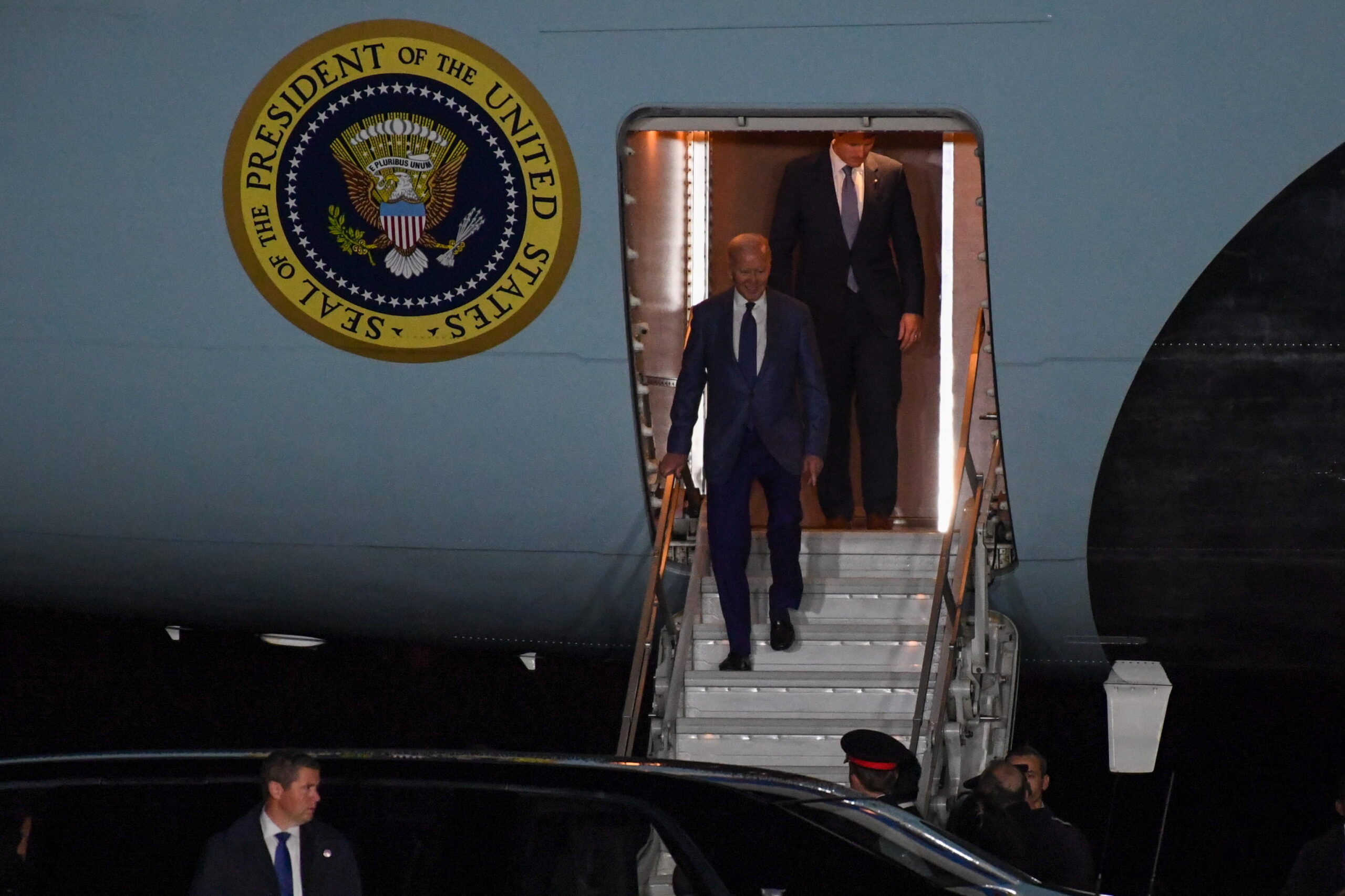 L'arrivo dell'Air Force One