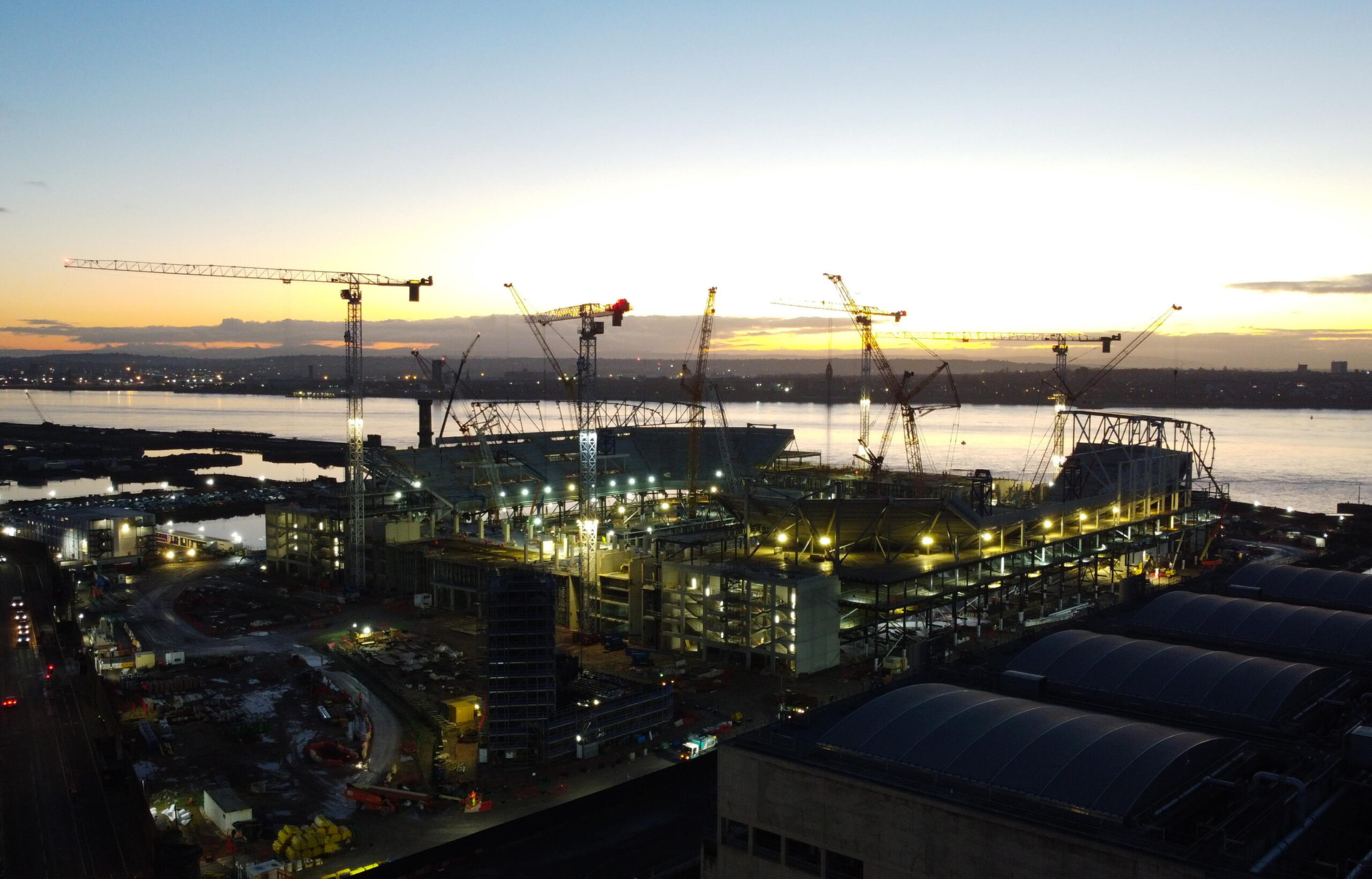 Everton Stadium in costruzione (Liverpool)