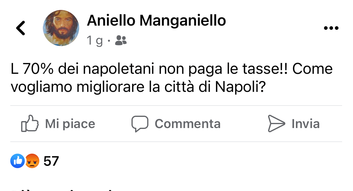 Don Aniello Manganiello sui napoletani