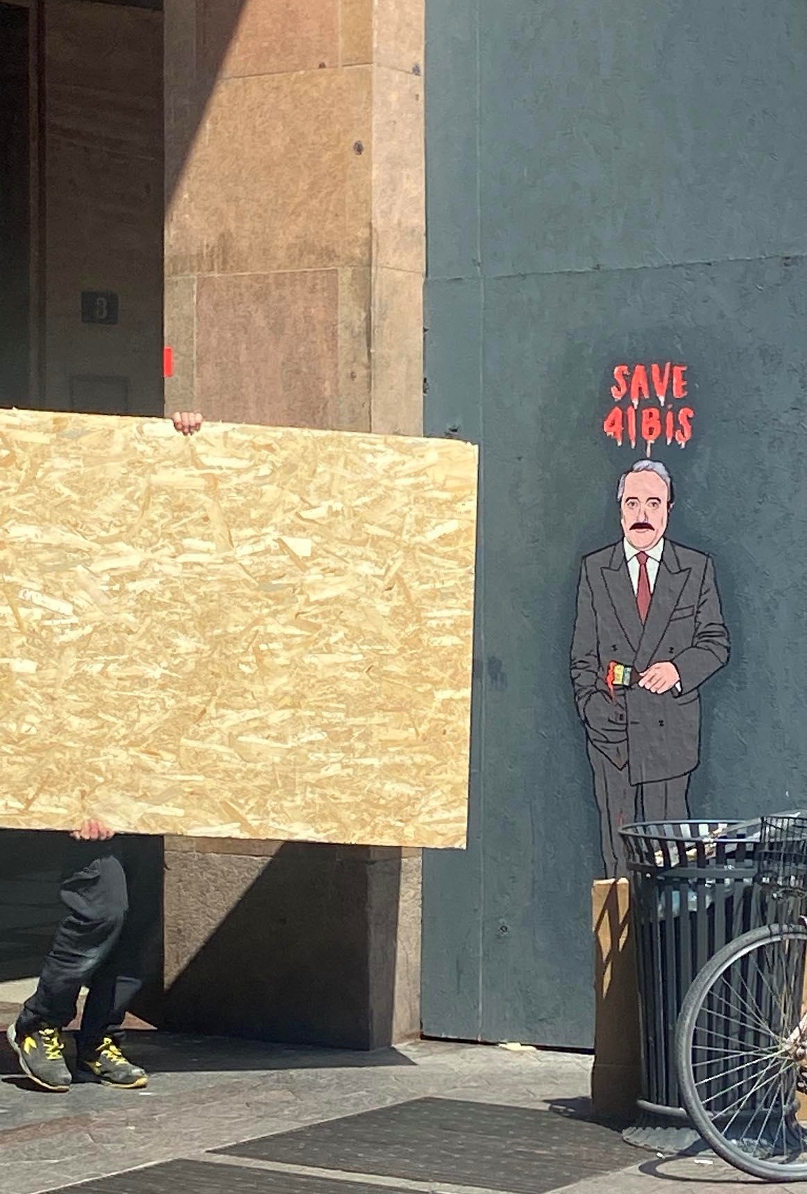 Murale Giovanni Falcone censurato