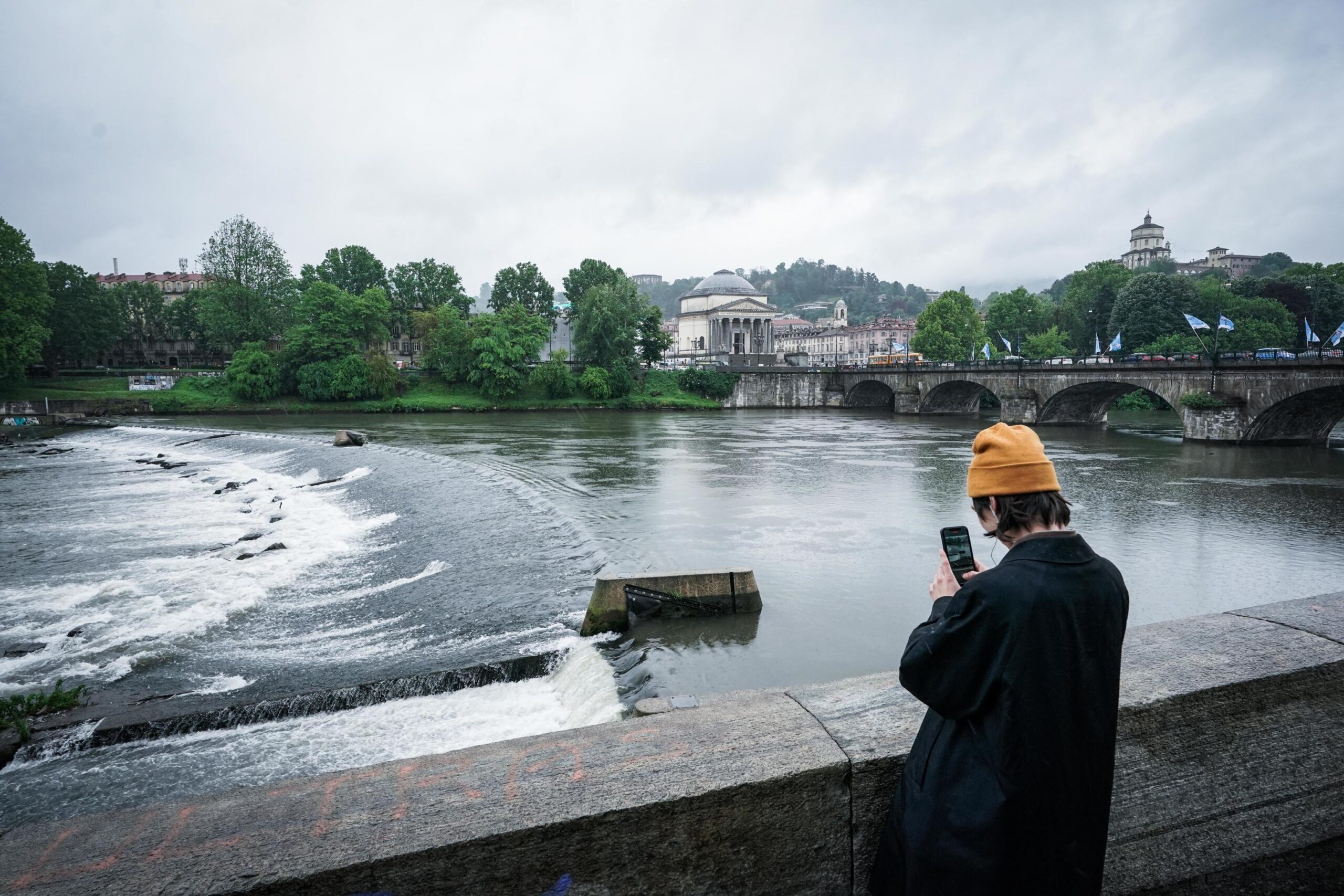 Piena fiume Po Torino