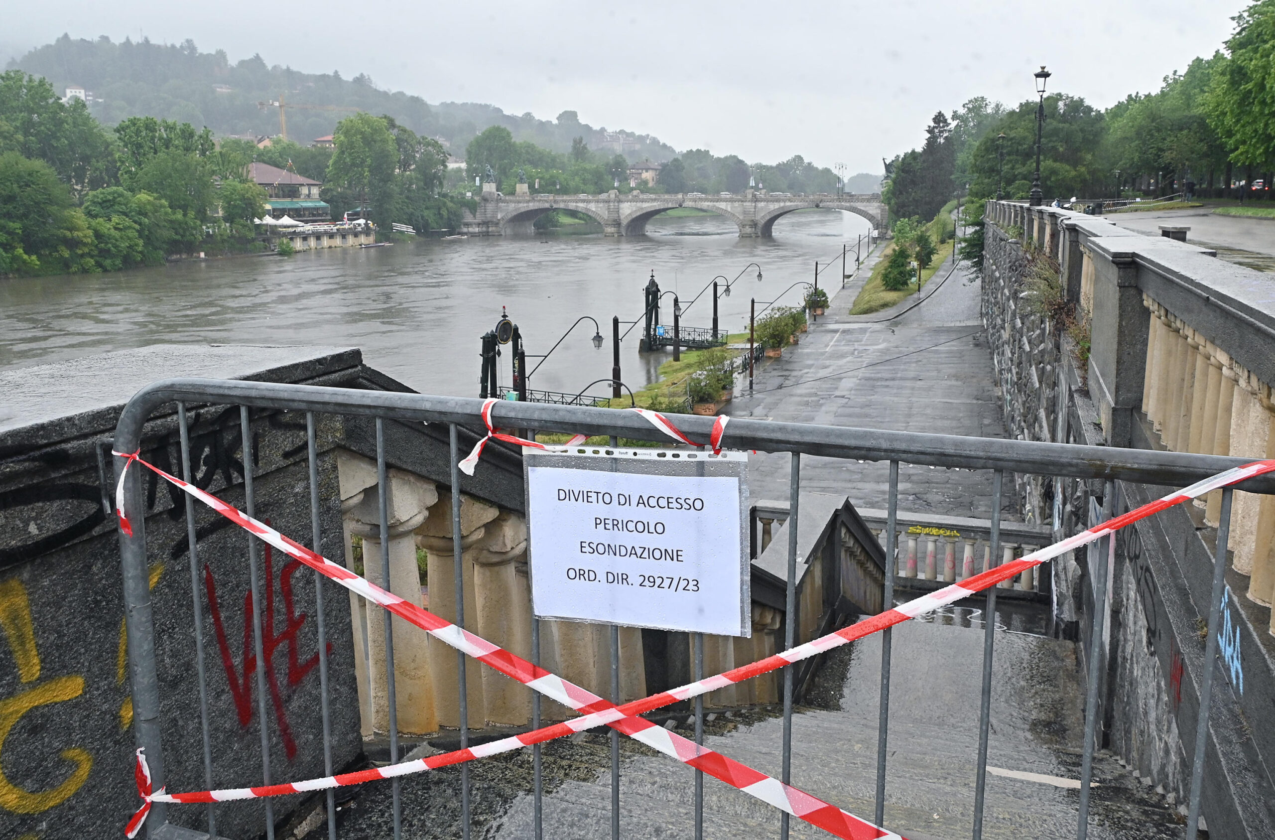 Piena fiume Po Torino