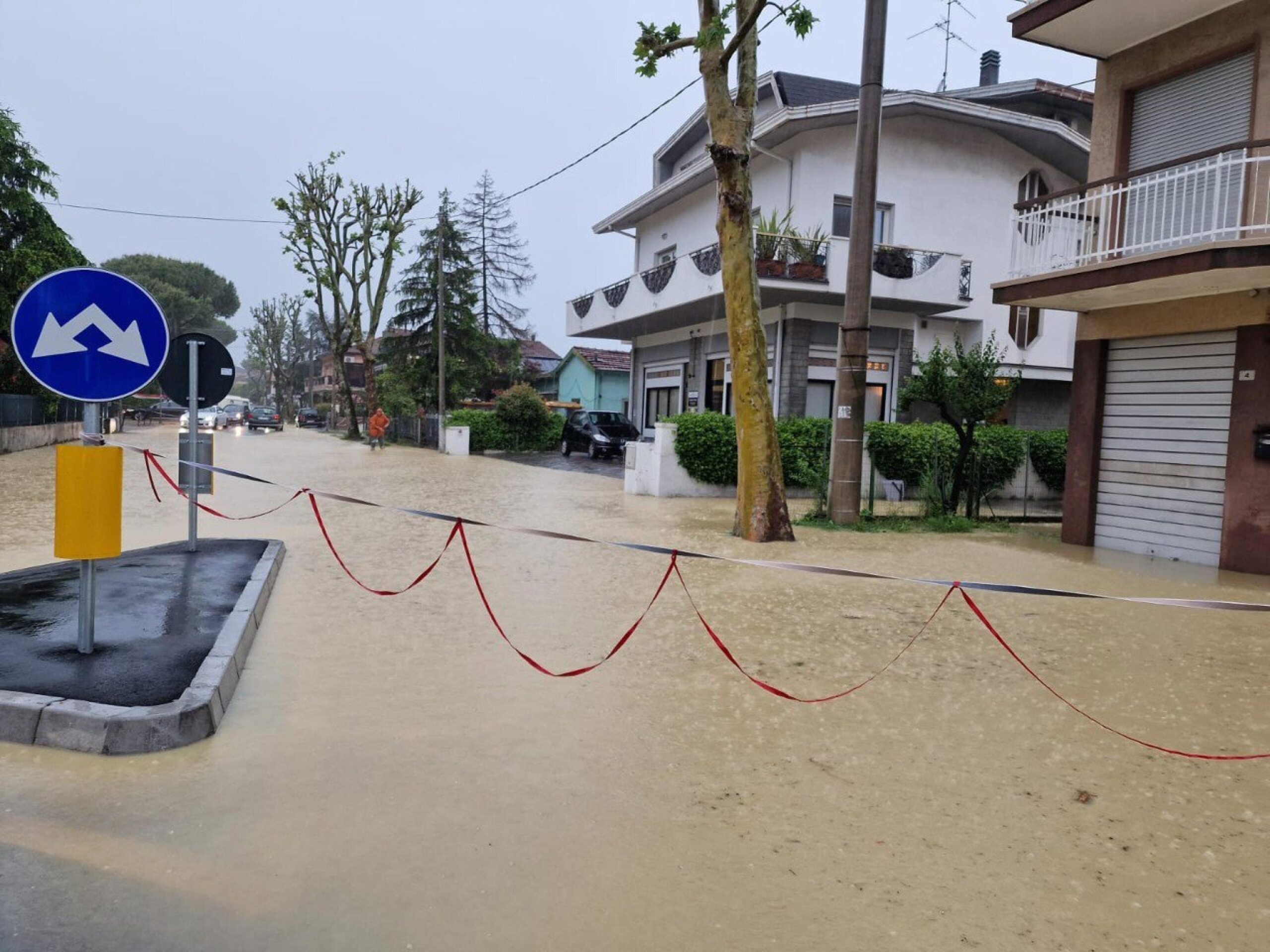 Una strada inagibile