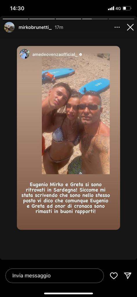 Greta Rossetti di Temptation Island in Sardegna con lei e Mirko c