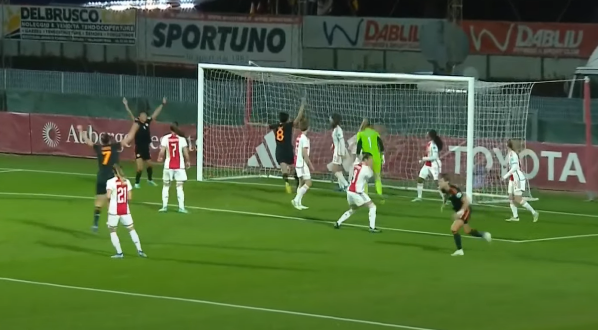 Women's Champions League, giallorosse da paura: Roma-Ajax femminile 3-0