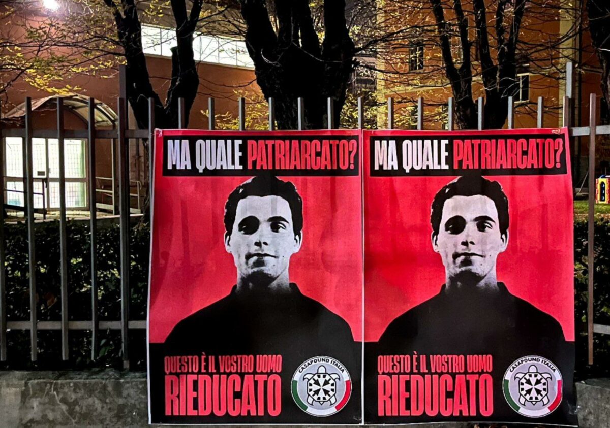 CasaPound, i manifesti shock con la faccia di Filippo Turetta: "Que...