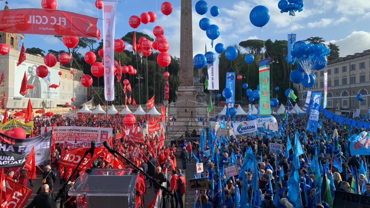 Manifestazione 17 novembre Roma, Landini (CGIL): "Il governo porta ...