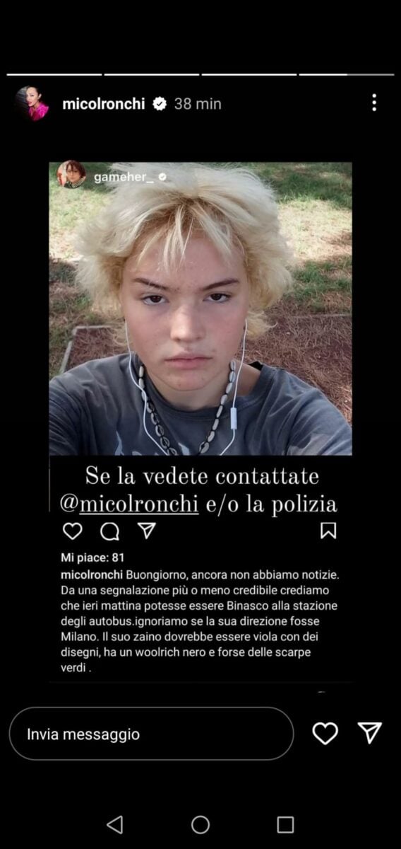 Chi è Anastasia Ronchi, la sedicenne scomparsa a Pavia. La sorella Micol: "Forse avvistata a Binasco"